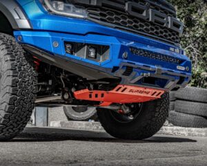 next gen raptor bull bar, front bar, front bumper bar, supreme x-series front bar for Ford Next GEN Raptor with light bar, cube lights, indicator, fog lights, bash plate, recovery points, winch compatible full bumper replacement