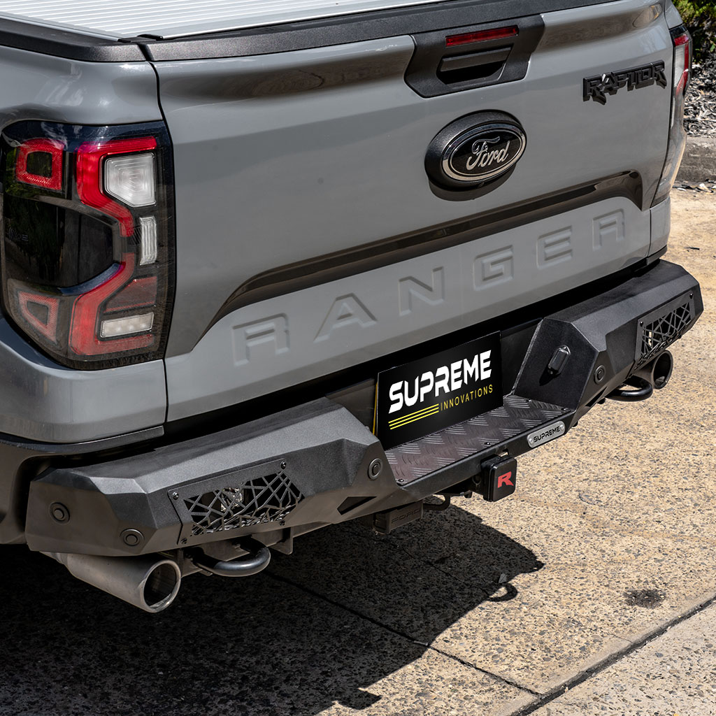 Next GEN Raptor Rear Bar, Rear Protection, Rear Bumper Replacement Bar, Steel Rear Bar, Off-road Rear Bar, Ford Next GEN RA Ranger Raptor Steel Rear Bar