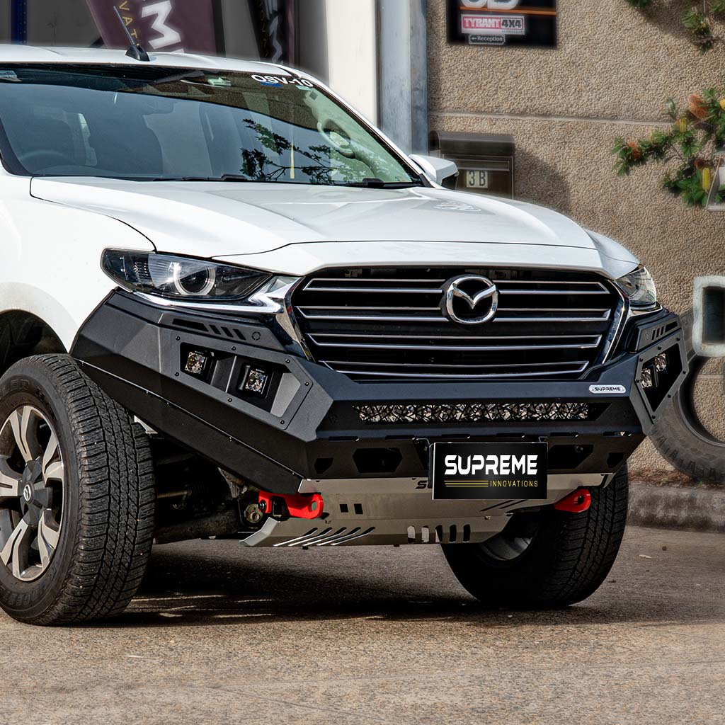 bt50 bull bar, supreme x-series front bar for bt-50, mazda bt50 bull bar, mazda bt-50 front bar, BT50 steel bumper replacement