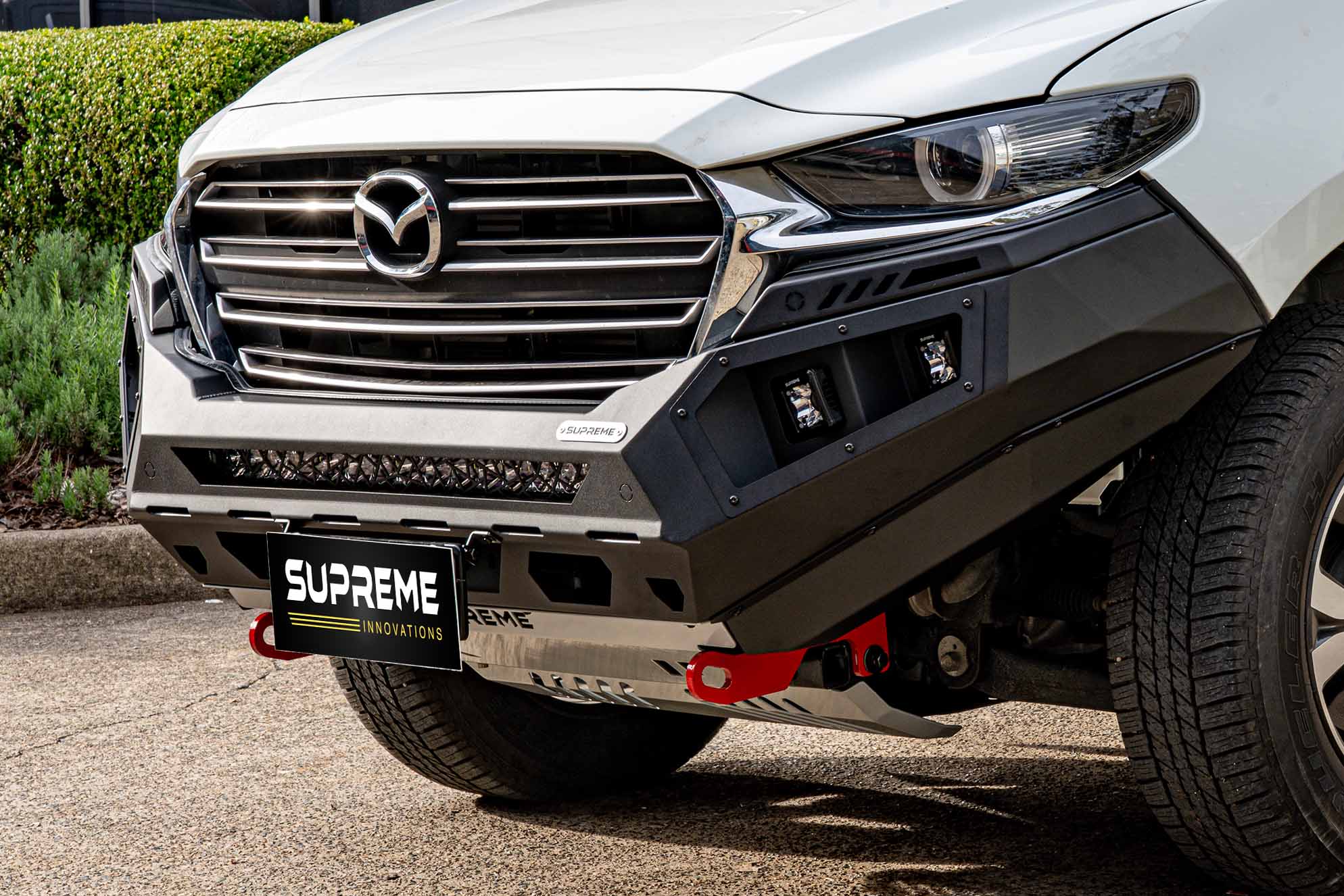 bt50 bull bar, supreme x-series front bar for bt-50, mazda bt50 bull bar, mazda bt-50 front bar, BT50 steel bumper replacement