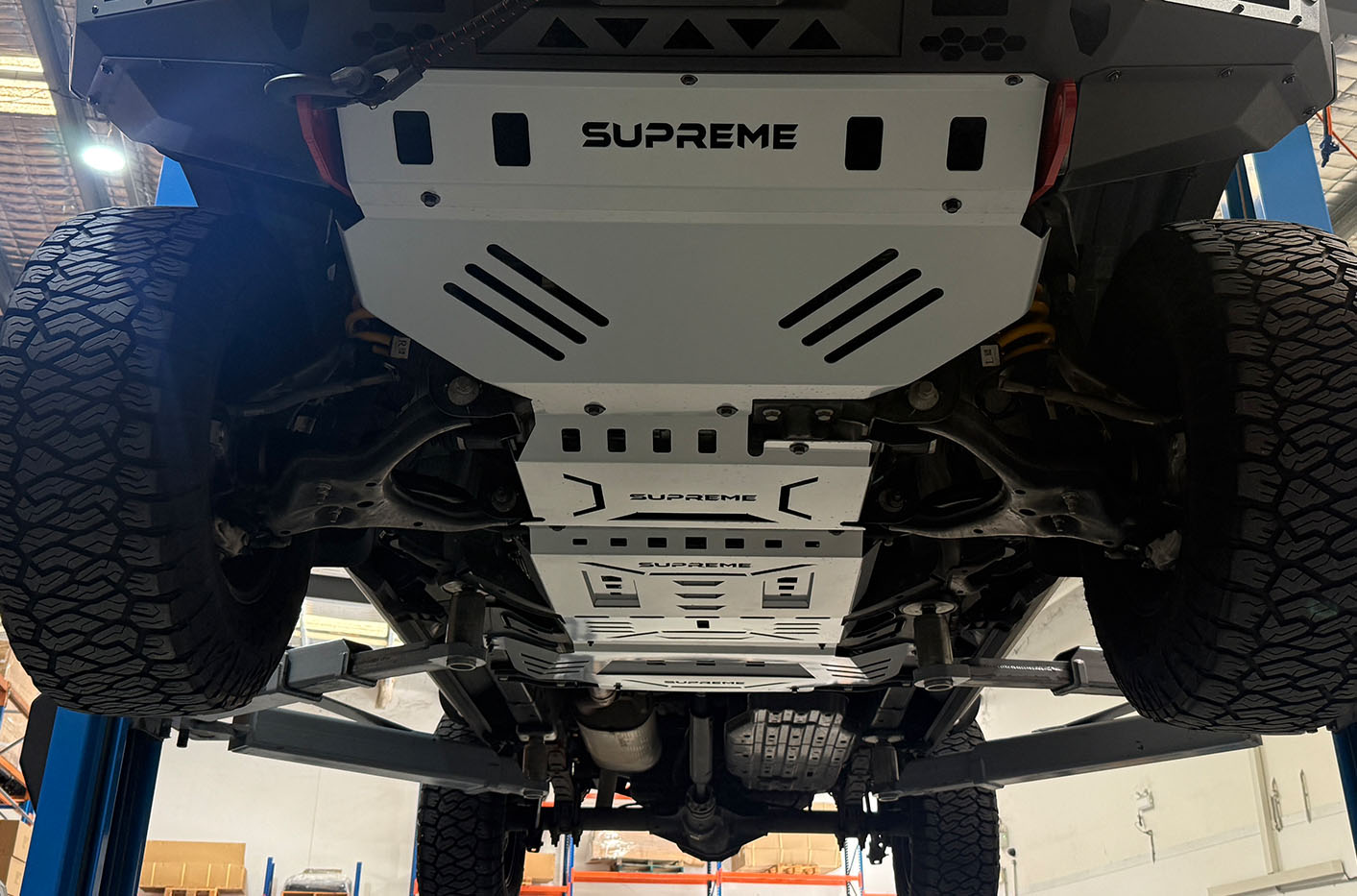 supreme underbody protection for next gen ranger 3-piece bash plate steel powder coated