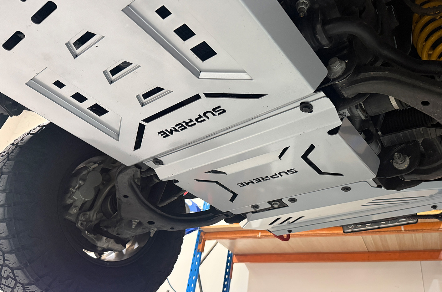supreme underbody protection for next gen ranger 3-piece bash plate steel powder coated