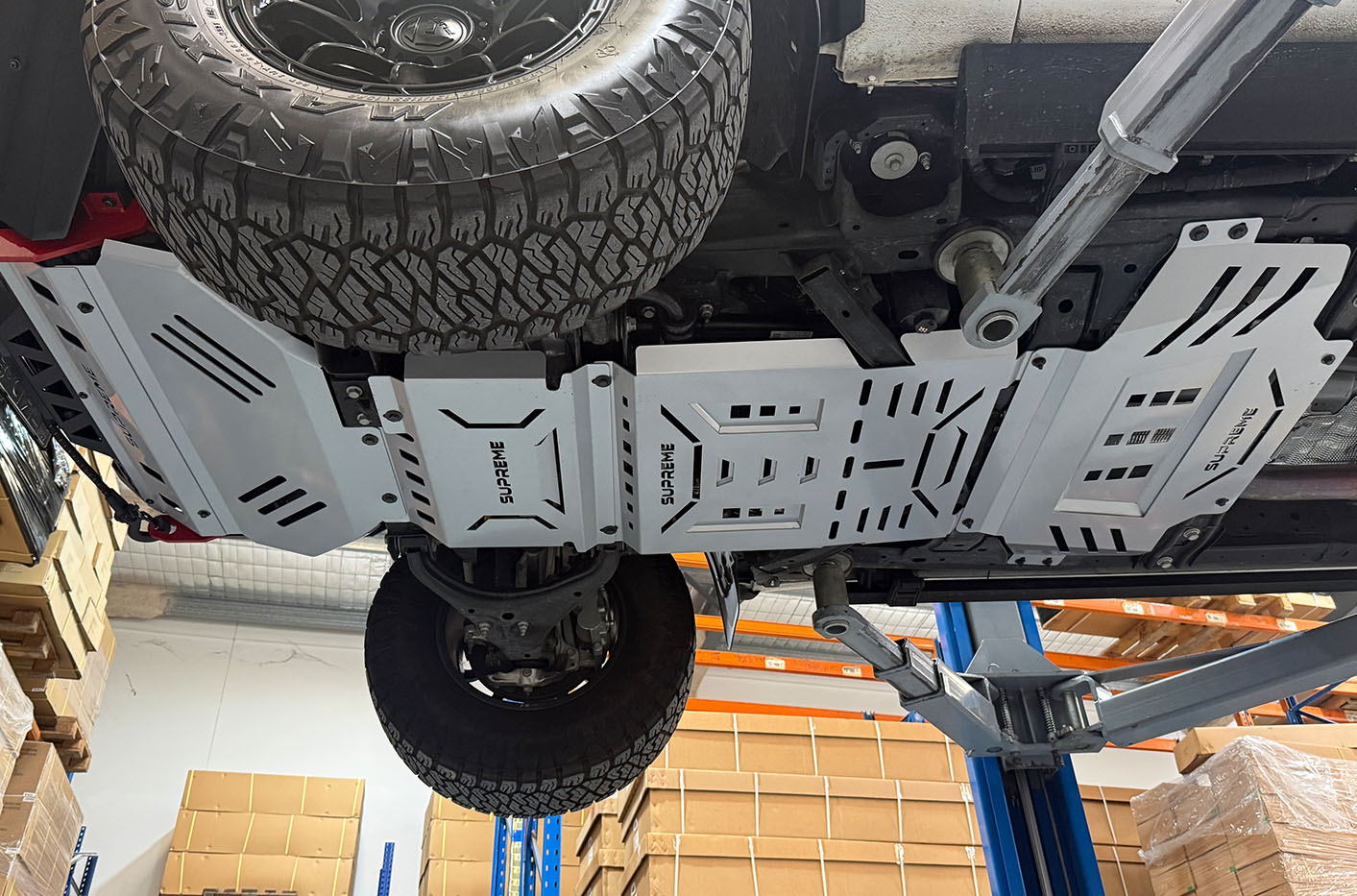 supreme underbody protection for next gen ranger 3-piece bash plate steel powder coated